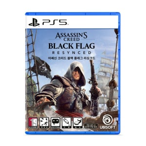 PS5 어쌔신 크리드 블랙 플래그 리싱크드 초회판 진홍팩 DLC 특전 포함