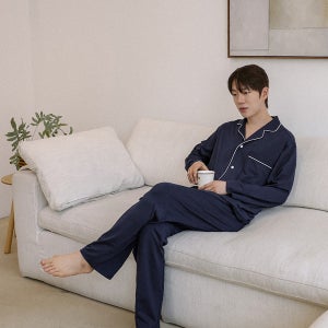 [SET](S-6XL)필리비트 홈웨어 세트(긴팔)[NHC 빅사이즈 신축성 허리밴딩 잠옷]