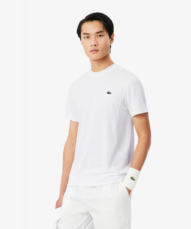 라코스테 일본 LACOSTE 노바크 조코비치 사이드 메쉬 울트라 드라이 티셔츠