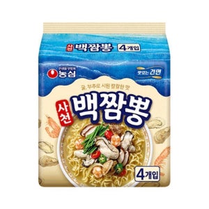 셀러허브 식품 봉지라면 농심 사천백짬뽕 94g 16개
