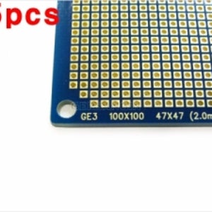GE3 5개 100×100 사각만능기판 2.00mm GOLD