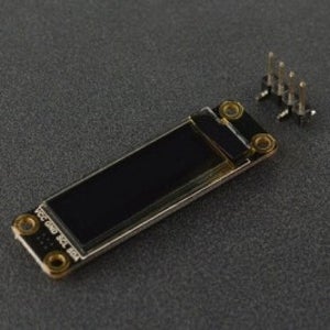 DFR0647 Fermion: Monochrome 0.91 inch 128x32 I2C OLED Display with Chip Pad (Breakout)