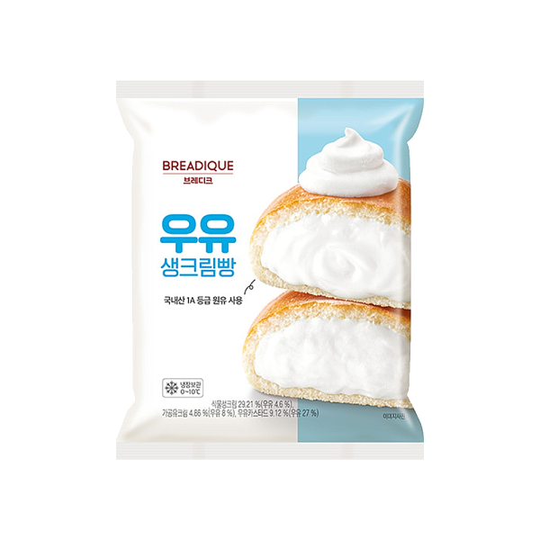 브레디크 우유생크림빵 간식베이커리