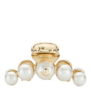 지미추 진주 클립 헤어핀 CLAWHAIRCLIPDCKWHITEGOLD 26FW pearls claw clips 121353731