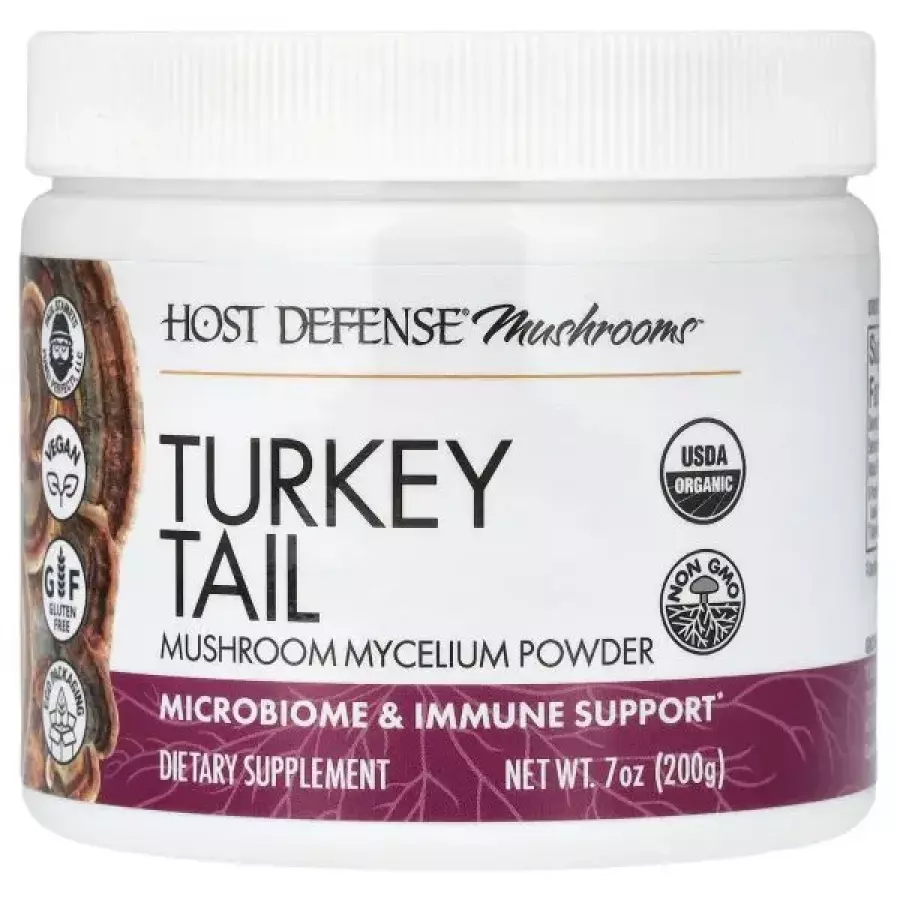 Host Defense 호스트디펜스 머쉬룸 <b>터키 테일</b> 7oz 200g 보충제