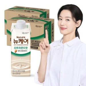 [본사공식몰] 뉴케어 오트아몬드맛 200ml 48팩(캔x) 대상웰라이프 환자식 환자 노인 영양식 단백질 아침 식사대용 음료 유동식 부모님 식사대용식 완전 균형영양식