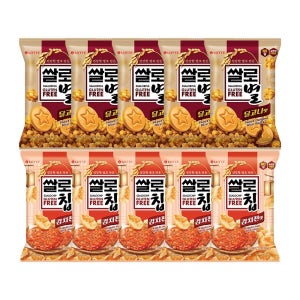 [롯데백화점] 롯데웰푸드 쌀로별 달고나맛 56g x5개+쌀로칩 김치전맛 75g x5개 LE1221761600