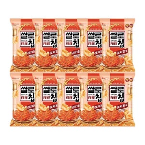 [롯데백화점] 롯데웰푸드 쌀로칩 김치전맛 75g x10개 LE1221761615