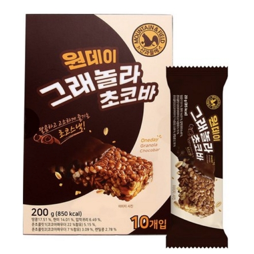 산과들에 원데이 그래놀라 초코바