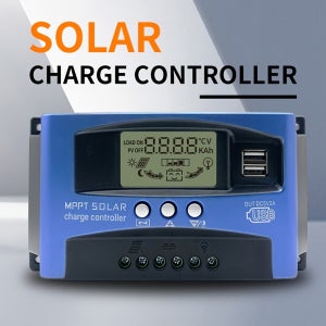 듀얼 USB 포트가 있는 12V/24V 태양광 충전 컨트롤러 - 태양광 패널, 야외 발전기 및 휴대용 에너지 시스템에 이상적