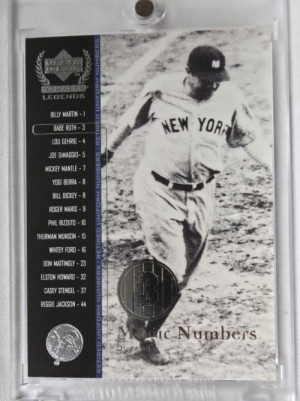 2000 UPPER DECK YANKEES LEGENDS 베이브 루스 메이저리그 MLB 야구 카드 ★