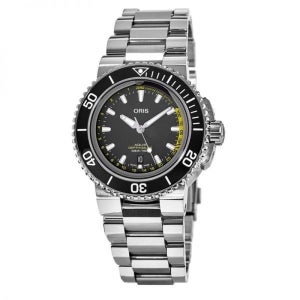 오리스 애커스 아퀴스 깊이 게이지 오토매틱 블랙 다이얼 남성 시계 823593 Depth Gauge 블랙다이얼 검판 01 733 7755 4154 Set MB 156245576