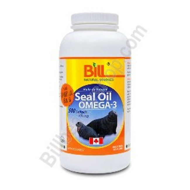 빌 물범유 오메가3 500mg 500정 Seal Oil 2개 혈행건강 EPA DHA