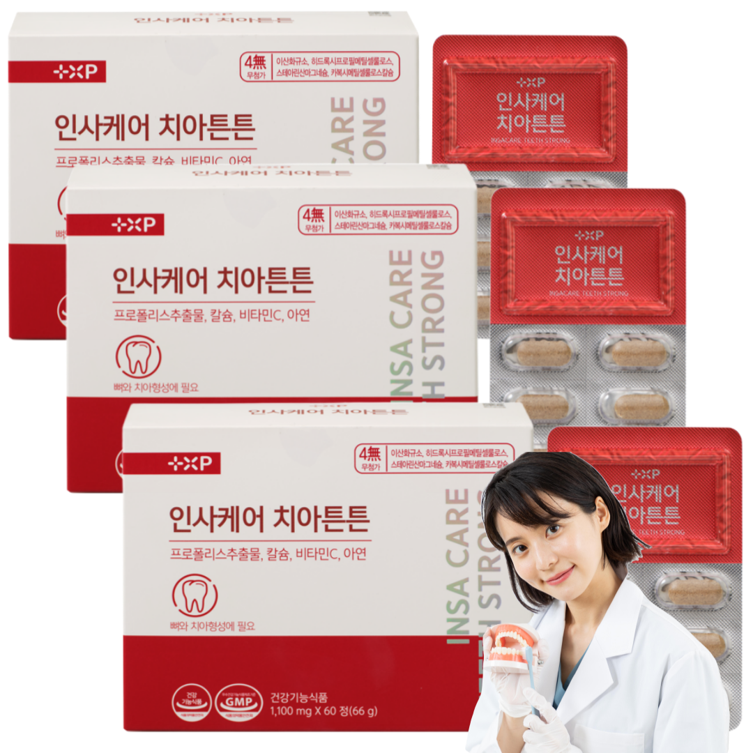 인사케어 치아튼튼 프로폴리스 칼슘 비타민C 아연