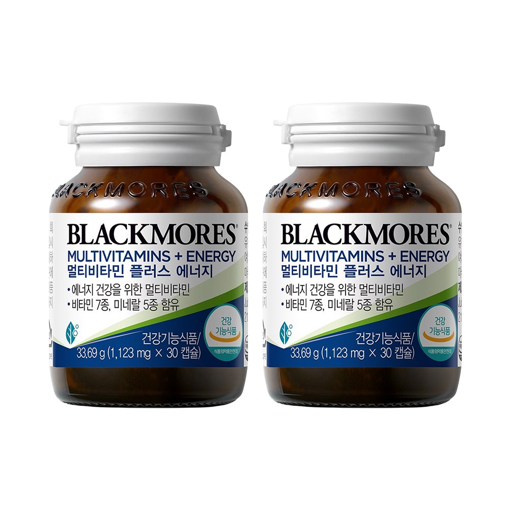 블랙모어스 멀티비타민 플러스 에너지 33.69g 30정 2개