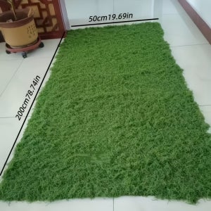 200Cm X 50Cm / 78.74 X 19.69In 및 100Cm X 32Cm / 39.37 X 11.81In 대형 리얼한 다크 그린 이끼 꽃 이끼