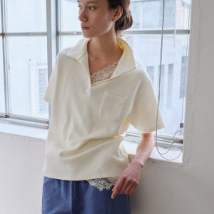 시엔느 [2차] Siena Polo Top (Lily White)
