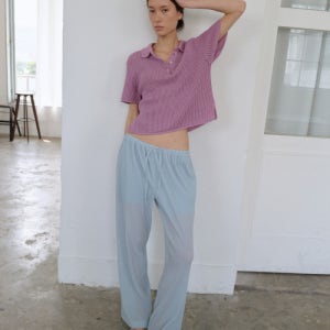 [시엔느] Milly Pleats Pants (Sea blue) S6UPT01MT