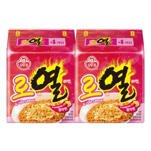 오뚜기 로열라면 4입 x 2개/총8개