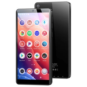 블루투스 및 와이파이 기능이 있는 오일스카이 128GB MP3 플레이어, 안드로이드 13.0, 5.5인치 HD 터치스크린, 13MP 카메라, 스포티파이, 판도라 사전 설치됨