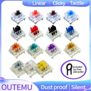 Outemu 스위치 MX 기계식 키보드 용 키보드 용 방진 선형 촉각 Clicky Silent 스위치 게임 스위치 DIY 3Pin