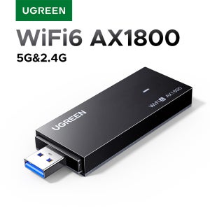 UGREEN WiFi 어댑터 WiFi6 AX1800 USB3.0 5G 및 2.4G 듀얼 밴드 USB WiFi PC 노트북 Wifi 안테나 USB 이더넷 수신기 네트워크 카드