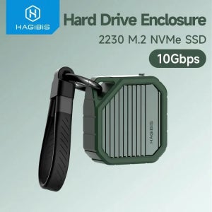 Hagibis 2230 M.2 NVMe SSD 인클로저 USB 3.2 Gen 2 10Gbps-NVMe PCI-E M.2 SSD 케이스 노트북 iPhone 16 Pro iPad용 외