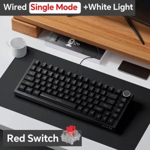아자즈 AK820/AK820Pro 블루투스5.1/무선 2.4G/C타입 유선 커스텀 키보드(노브 포함), 핫스왑 가능 게이밍 기계식 키보드