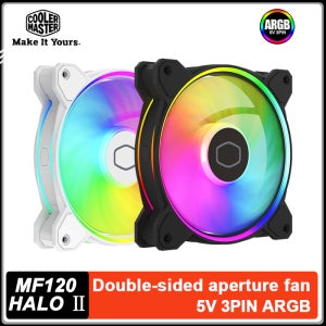 쿨러 마스터 MF120 HALO 2세대 케이스 팬 120mm 5V 3PIN ARGB 조용한 컴퓨터 냉각 팬