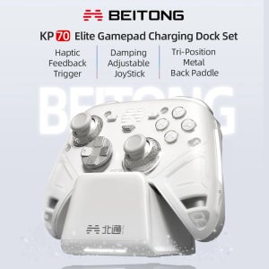 베이통 쿤펑 70 엘리트: 스위치 2, PC, 모바일 및 팀용 AI 강화 무선 컨트롤러, 적응형 트리거 탑재