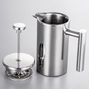 350ml/800ml/1000ml 프렌치 프레스 커피 메이커 스테인리스 스틸 이중벽 단열 커피 메이커 포트 커피 메이커 커피 포트