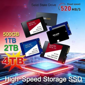 4TB 솔리드 스테이트 디스크 SSD 노트북 마이크로컴퓨터 데스크탑용 고속 500G 1TB 2TB 내장 HDD 하드 드라이브 SATA3 2.5인치 도구