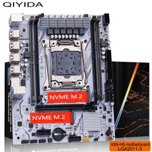 QIYIDA X99 마더보드 LGA 2011 3 Xeon CPU E5 V3 V4 DDR4 RAM NVME M.2 PCI3.0 16X SATA M-ATX