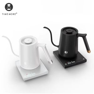 Timemore 스마트 생선 전기 붓기 주전자, 미세 입 온도 제어, 맞춤형 핸드 브루 커피 포트, 600ml, 220v