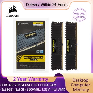 Corsair Vengeance LPX 32GB 16GB (2x8GB) DDR4 DRAM 3200MHz 3600MHz 데스크탑 메모리 키트 블랙 화이트 XMP2.0 인텔 AMD 게