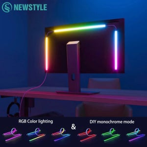 RGB 게임 앰비언트 싱크 LED 라이트 스트립 컴퓨터 모니터 디스플레이 백라이트 DIY 컬러 픽업 라이트 스마트 게이밍 룸 데코