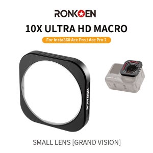 Insta360 Ace Pro/Ace Pro 2 액션 카메라용 Ronkoen 10X 매크로 렌즈 매크로 사진 촬영용 확대 렌즈