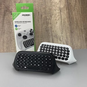 Xbox 시리즈 X/S/One/One S 컨트롤러 채팅 패드 용 2.4G 무선 키보드 USB 수신기 헤드폰 잭이있는 미니 게임 키패드