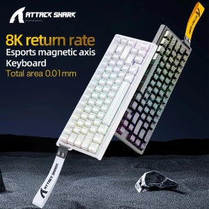 어택 샤크 X68 He 게이밍 키보드 마그네틱 기계식 유선 프로 게이밍용 0.01mm 래피드 트리거 8000Hz 128K 레이트