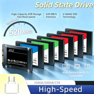 500G 1TB 4TB 솔리드 스테이트 디스크 SSD 고속 2TB 내장 HDD 하드 드라이브 SATA3 2.5인치 노트북 마이크로컴퓨터 데스크탑용