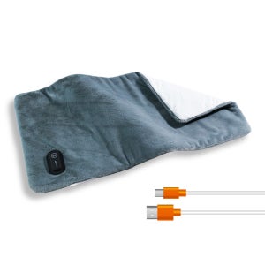 60x30CM USB 5V 발열 패드, 3단계 열 설정, 2시간 자동 차단 기능, 등, 목, 무릎 및 다리에 적합, 가족을 위한 선물