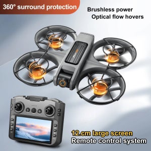 S156 미니 드론 4K 전문가용 HD 카메라, 대형 화면 2.4G WIFI FPV 드론, 브러시리스 광학 흐름 호버링, 접이식 쿼드콥터