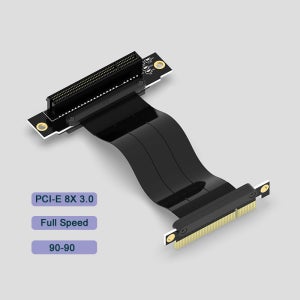 PCI Express PCI-E 8X 어댑터 라이저 카드 90도 컨버터 카드 (서버 섀시 컴퓨터용) PCI-E 3.0 X8 TO X8 1X 라이저 90-90