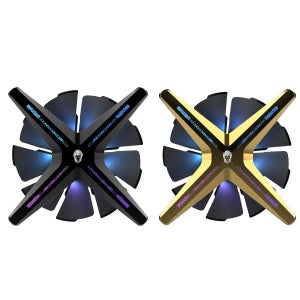 ALSEYE X12 케이스 냉각 팬 ARGB 조명 동기화 PWM 온도 제어 무소음 프레임리스 팬