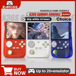 K36s 오픈 소스 휴대용 레트로 게임기 3.5인치 IPS HD 컬러 스크린 GBA 아케이드 PSP 클래식 게임 지원 여행용