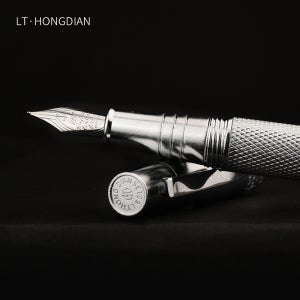 LT Hongdian Gentian Limited 6013S 만년필 새겨지는 무료 잉크 카트리지 선물 세트 서예 남여 올인원 레트로