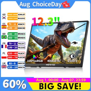 HGFRTEE 12.3인치 휴대용 모니터 3:2 400Cd/m² 100%sRGB Mac 폰 PS5 Xbox 스위치용 보조 화면 게임 확장 디스플레이
