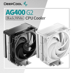 딥쿨 AG400 G2 4개 히트파이프 CPU 공랭 쿨러, 메모리 디자인 방해 없는 500-2200rpm 12cm PWM 팬 라디에이터, LGA1700 1851 AMD AM4 AM5