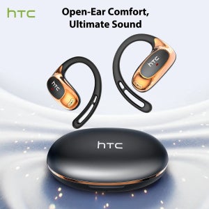 HTC NE35 Bluetooth V6.0 AI 번역 이어폰 OWS 스포츠 헤드폰 마이크가있는 편안한 초경량 귀고리 무선 헤드폰