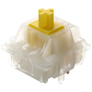 GATERON KS-3X1 V2 밀키 옐로우 프로 스위치 MX 기계식 키보드용 사전 윤활 5핀 선형 키보드 스위치